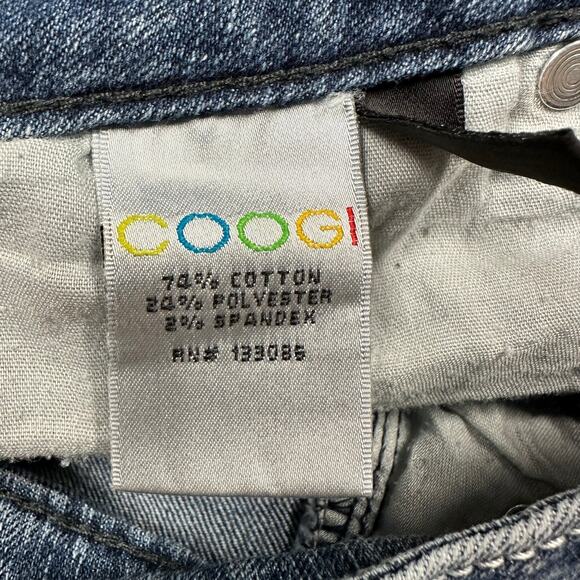 COOGI Vintage Low Rise Logo Pocket Boot Cut Denim Jeans Sz 7/8 | 28" Waist - Picture 9 of 10